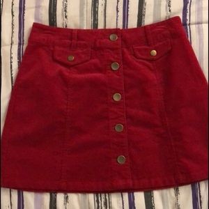 Corduroy skirt